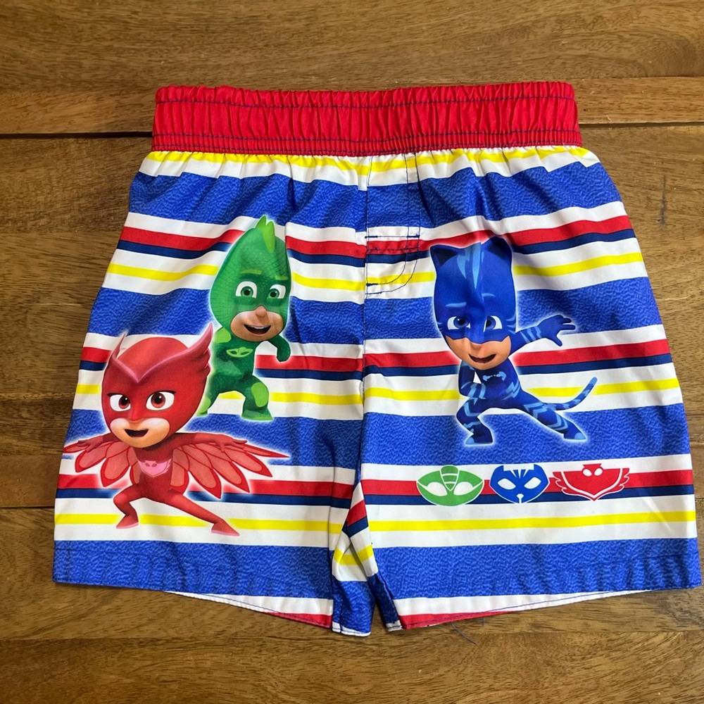 PJ Masks Colorful Hero Striped Kids Shorts